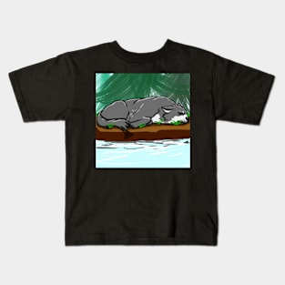 Sleeping by the River Kids T-Shirt